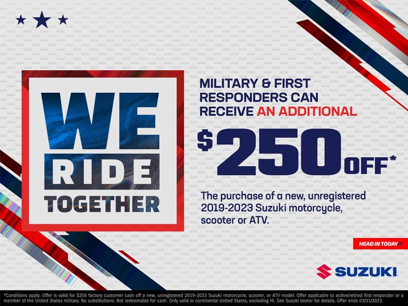 Suzuki Motor of America Inc. Suzuki - We Ride Together