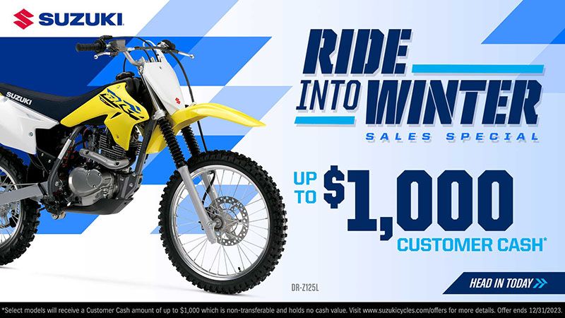 Suzuki Motor of America Inc. Suzuki - Ride Into Winter Sales Special