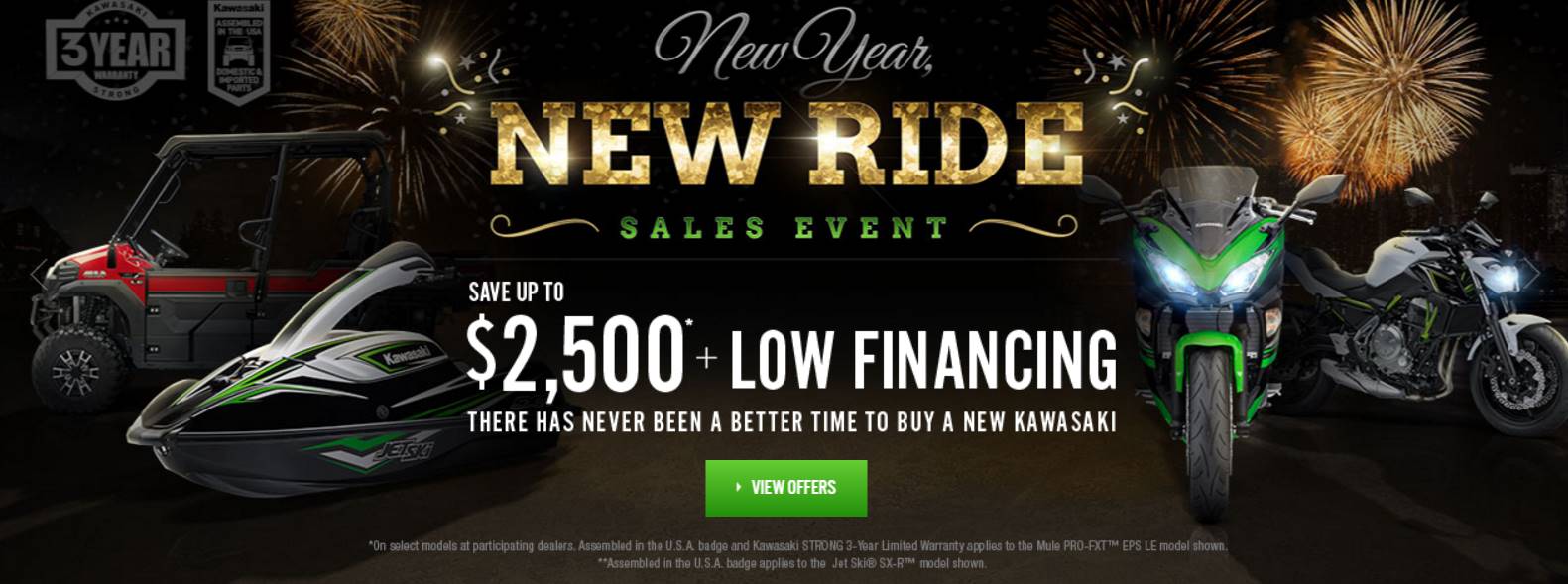  KAWASAKI NEW YEAR NEW RIDE SALES EVENT