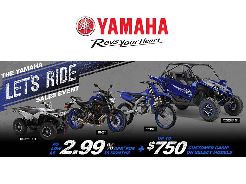 Yamaha Motor Corp., USA Yamaha - Let's Ride Sales Event - ATV
