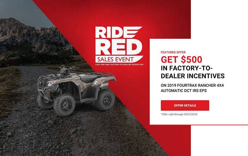  Honda - Ride Red Sales Event - All ATVs and SxS