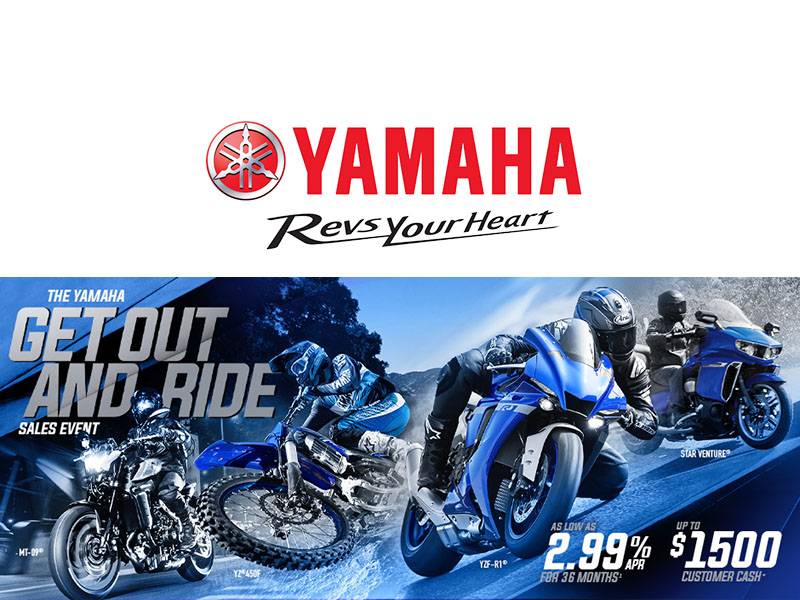  Yamaha - Get Out and Ride Sales Event - Motorcycles & Scooters