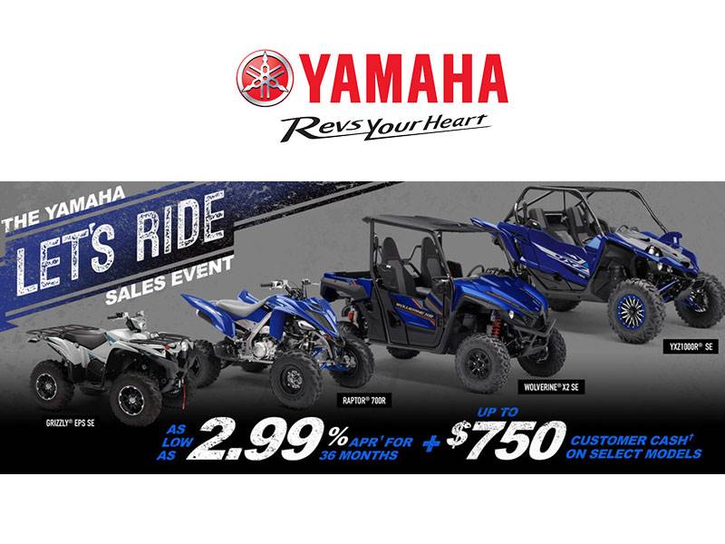 Yamaha Motor Corp., USA Yamaha - Let's Ride Sales Event - SxS